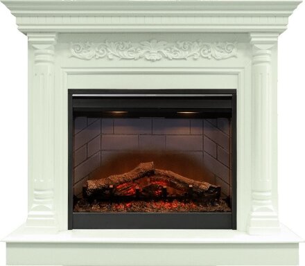 Каминокомплект Dimplex Sicilia - Белый дуб с очагом Symphony 26&#039;&#039; DF2608-INT