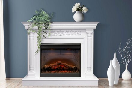 Каминокомплект Dimplex Sicilia - Белый дуб с очагом Symphony 26&#039;&#039; DF2608-INT