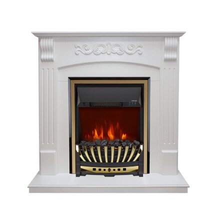 Каминокомплект Royal Flame Sorrento - Белый дуб с очагом Aspen Gold