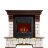 Каминокомплект Royal Flame Pierre Luxe угловой - Темный дуб / Белый с очагом Aspen Black