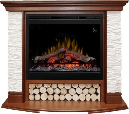 Каминокомплект Dimplex Country - Орех/Сланец белый с очагом Symphony 26&#039;&#039; DF2624-L