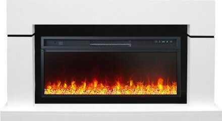 Каминокомплект Royal Flame Lindos - Белый (Ширина 1470мм) с очагом Vision 42 LED