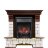 Каминокомплект Royal Flame Pierre Luxe угловой - Темный дуб / Белый с очагом Fobos FX Black