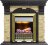 Каминокомплект Dimplex Dublin - Венге / Сланец с очагом Danville Antique Brass FB2