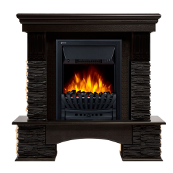 Портал Firelight Pietra Nuovo Classic сланец чёрный, шпон венге