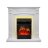 Каминокомплект Royal Flame Sorrento - Белый дуб с очагом Majestic FX Brass