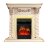 Каминокомплект Royal Flame Luxemburg (каменный) - Сланец/Cлоновая кость очаг Majestic FX Brass