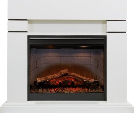 Каминокомплект Dimplex Lindos - Белый (Высота 985мм) с очагом Symphony 26&#039;&#039; DF2608-INT