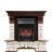 Каминокомплект Royal Flame Pierre Luxe - Темный дуб / Белый с очагом Fobos FX Black