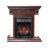 Каминокомплект Royal Flame Luxemburg (каменный) - Сланец/Темный дуб с очагом Fobos FX Black