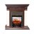 Каминокомплект Royal Flame Luxemburg (каменный) - Сланец/Темный дуб с очагом Fobos FX M Black