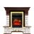Каминокомплект Royal Flame Pierre Luxe - Темный дуб / Белый с очагом Majestic FX Brass