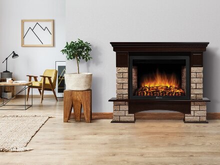 Портал Electrolux Forte Wood 25 камень коричневый, шпон темный дуб