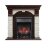 Каминокомплект Royal Flame Dublin - Темный дуб / Сланец белый с очагом Fobos FX Black